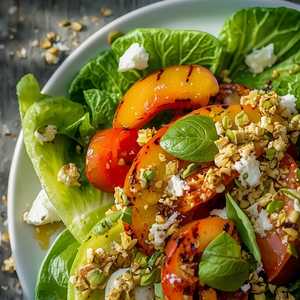Georgia Peach and Heirloom Tomato Salad