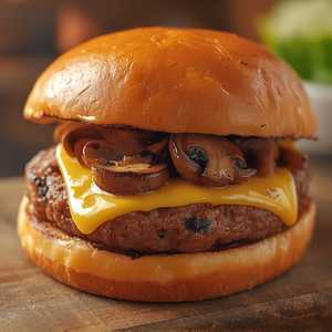 Mushroom Swiss Burger