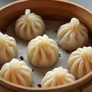 Steamed Prawns w/ Chinese Parsley Dumpling