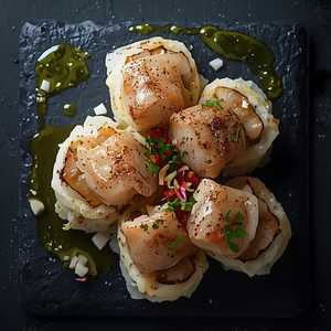 Seared Matcha Sea Bream Roll