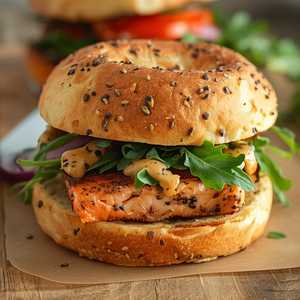 Cajun Salmon Burger