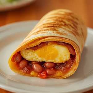 Bean/Egg Breakfast Burrito