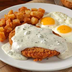 Country Fried Steak & Eggs