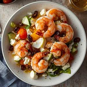 Greek Salad + Jumbo Shrimp