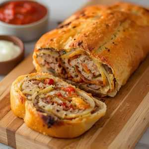 Sausage, Peppers & Onion Roll