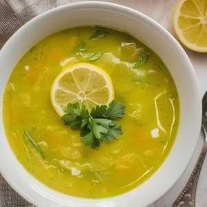 Lemon Coriander Soup (Vegetarian)