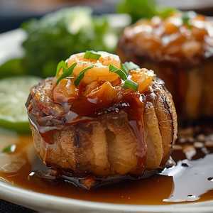 Stuffed Eggplant W. Shrimp Paste