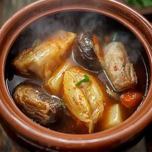 Sauce w/Sole Fish & EggplantHot Pot