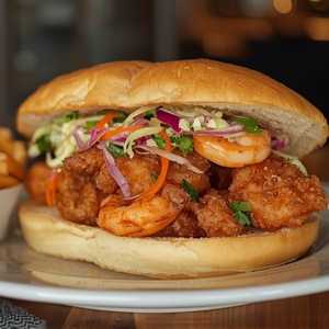 Gotti's Catfish & Shrimp Po'Boy
