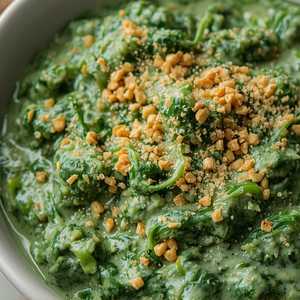 Spinach Creamed or Sautéed with Garlic