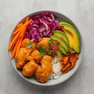 Korean Chicken Kimchi Bowl