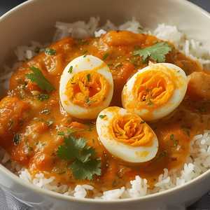 Egg Curry Rice Bowl