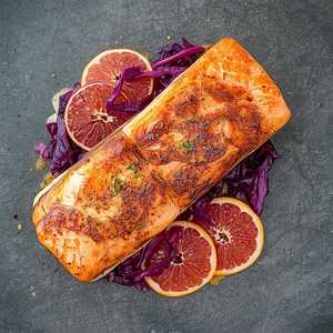 Fire-Roasted King Salmon