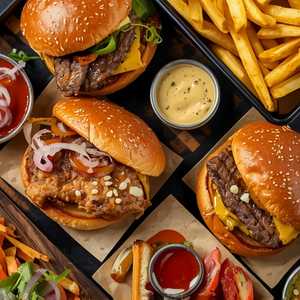 Steakburgers & Chicken Sandwiches Family Feast