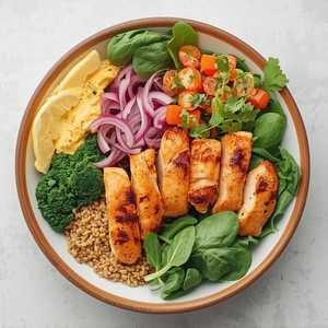 Peri Chicken Rainbow Bowl