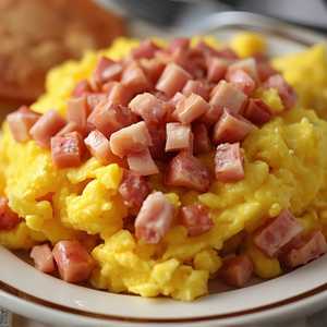 Scrambled w/ Diced Ham