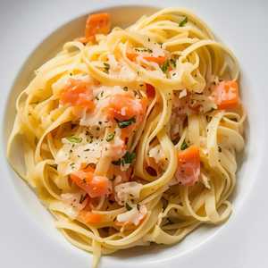 Smoked Salmon Fettuccine