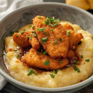 Crispy Fried Catfish & Cajun Grits