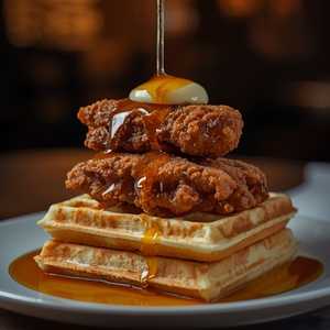 Fried Chicken and Waffle