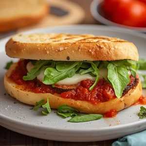 Eggplant Parmesan Sandwich
