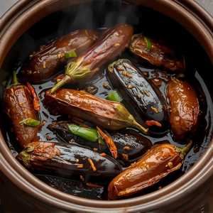 Eggplants in Szechuan Hot Pot
