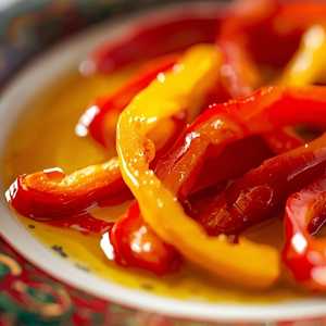 Poivrons Marines a l'Huile d'Olive