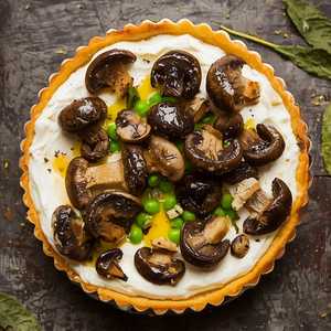 Wild Mushroom and Ricotta Tart