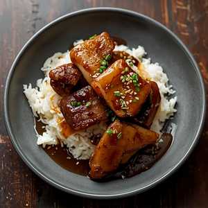 Black Bean w/ Chicken Feet & Spareribs Rice