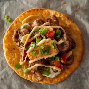 Soy Braised Shiitake & Hon Shimeji Mushrooms Tacos