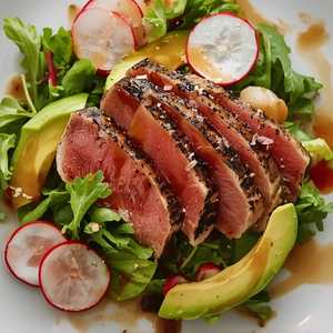 Seared Yellow Fin Tuna Salad