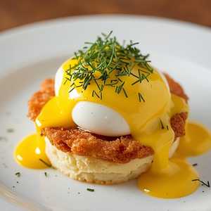 Fried Tomato Benedict