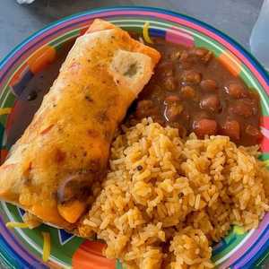 Uno. Beef or Cheese Enchilada