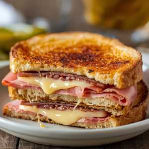Grilled Ham & Swiss Sandwich