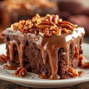 German Chocolate Cake Slice