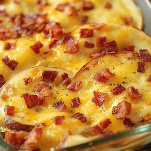 Smoked Gouda & Bacon Au Gratin Potatoes