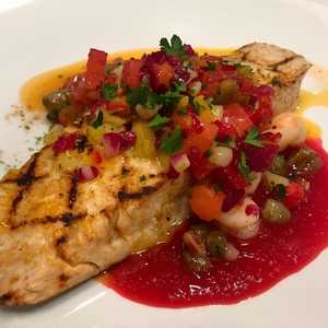 Alder Grilled King Salmon