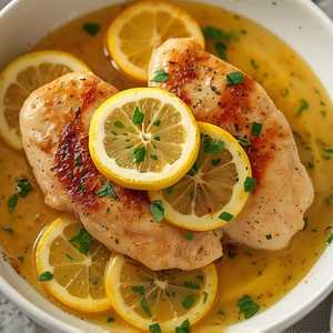Chicken Scaloppine w/ Lemon & Butter