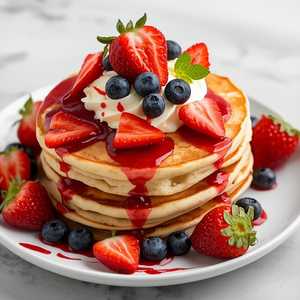 Strawberry Shortcake GFF Pancakes