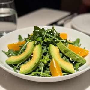 Avocado, Arugula, Romaine Lettuce & Oranges
