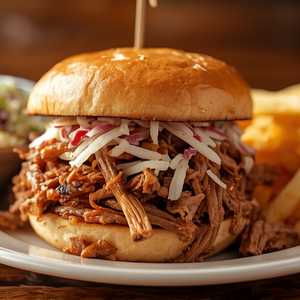 Papa Joel's Pulled Pork Sandwich