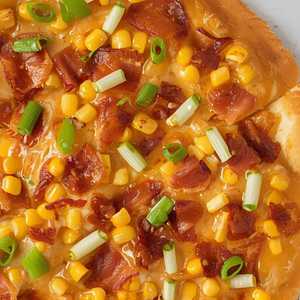 Corn Bacon Pizza