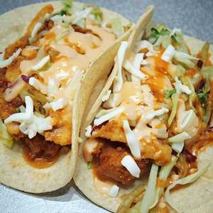 Korean Fried Chicken (Tacos)