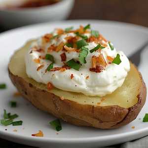 Double Baked Potato with Ricotta