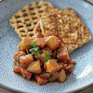 Chunky Tuna Tartare & Barley Miso