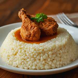 Chicken with ugali
