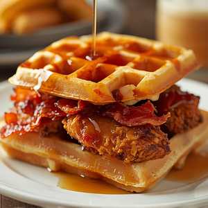 Chicken & Waffles Breakfast Sandwich