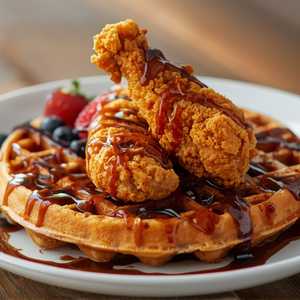 Churro Waffle & Fried Chicken