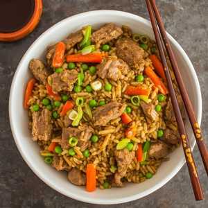 Beef Fried Rice (W/ Soy Sauce)