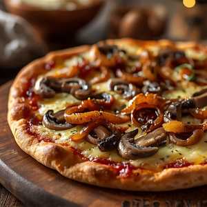 Mushroom & Onion Pizza
