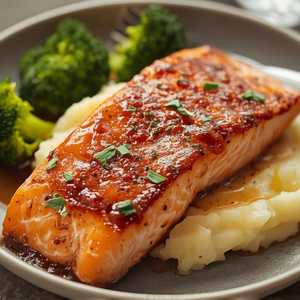 Whiskey Glazed Salmon